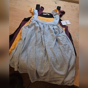 Free People Wild Berry Mixed-Color Layered Knit Top